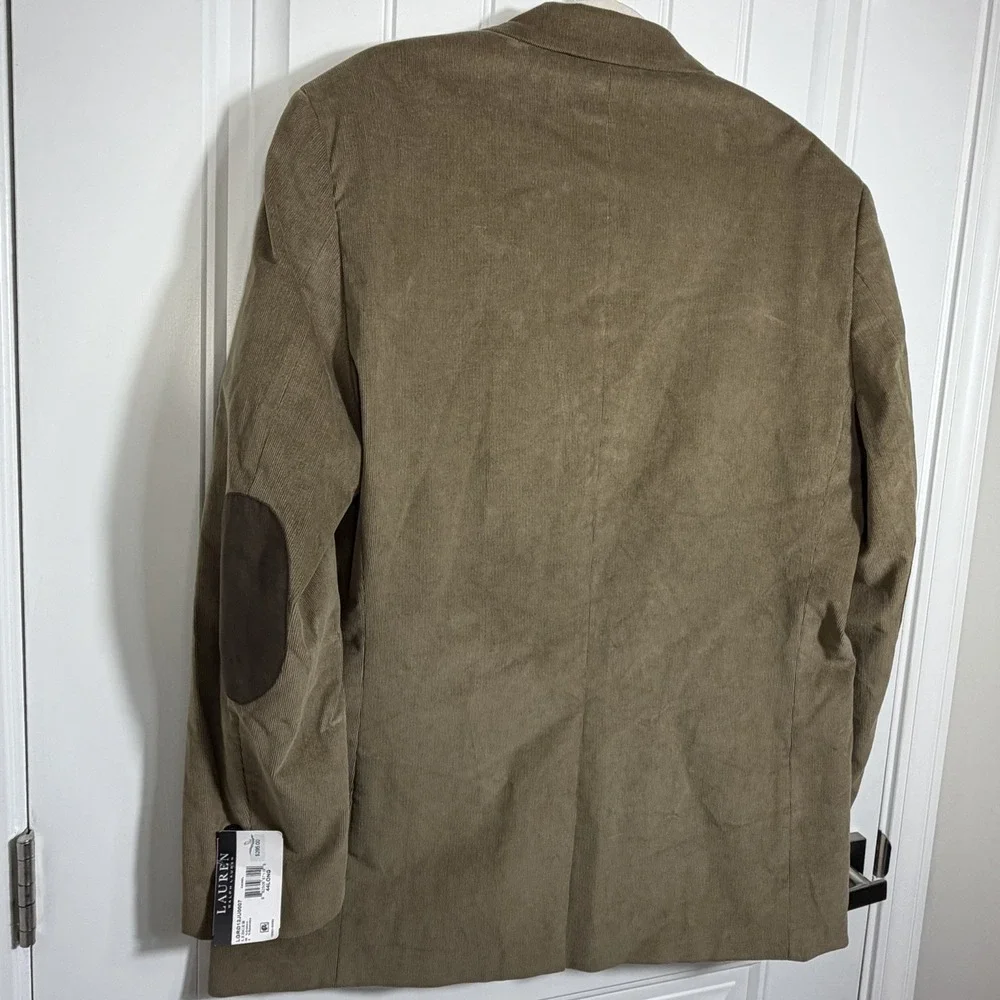 Lauren Ralph Lauren‎ Ultraflex Corduroy Sport Coat Blazer Brown 44L